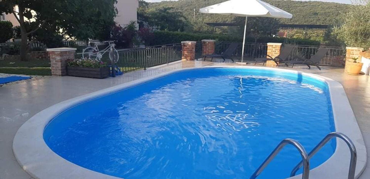 Apartments Robi- Swimming Pool And Beautiful Garden Kampor Luaran gambar